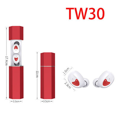 TW30 سماعات بلوتوث 5.0 سماعات أذن صغيرة داخل الأذن سماعة الأذنين هاي فاي ستيريو صوت صوت حر اليدين للحد من الضوضاء