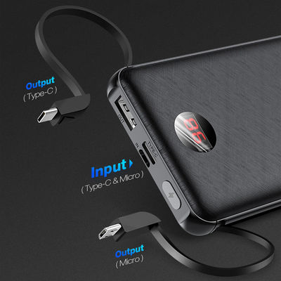 10000mAh 8 Pin Micro USB يحمل في ثناياه عوامل بنك الطاقة مع شاشة LCD