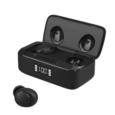 الاقتران التلقائي TWS FCC RoHs Noise Canceling Wireless Bluetooth Earbuds
