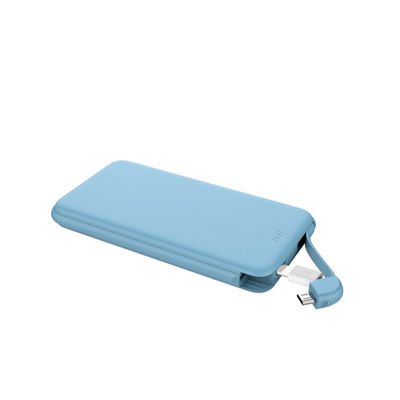 مخرجات USB مزدوجة 186g 14mm بنك الطاقة كابل يحمل في ثناياه عوامل