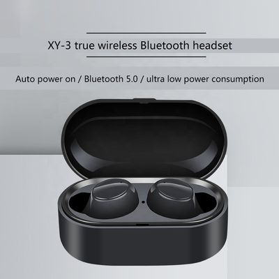 بكلتا الأذنين ستيريو HD 1h 50mAh Sweatproof سماعات بلوتوث XY-3 TWS Earbudz مقاومة للماء