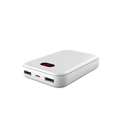 بنك طاقة USB مزدوج محمول 23 ملم ABS نحيف للغاية