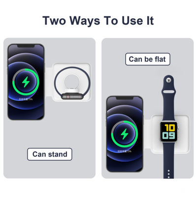 15W 2 في 1 شاحن لاسلكي Magsafe Duo لجهاز iPhone 12