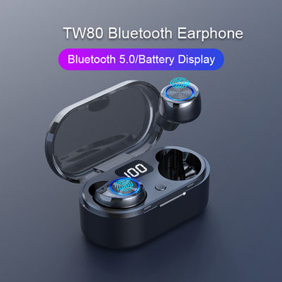 TW80 سماعات بلوتوث لاسلكية 5.0 TWS Mini HiFi مع ميكروفون